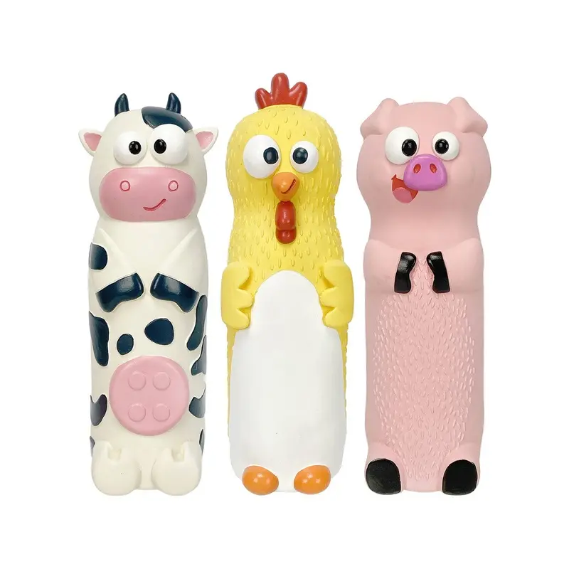 Look Whos Crunching, 8", Assorted (Cow, Chicken, Pig)