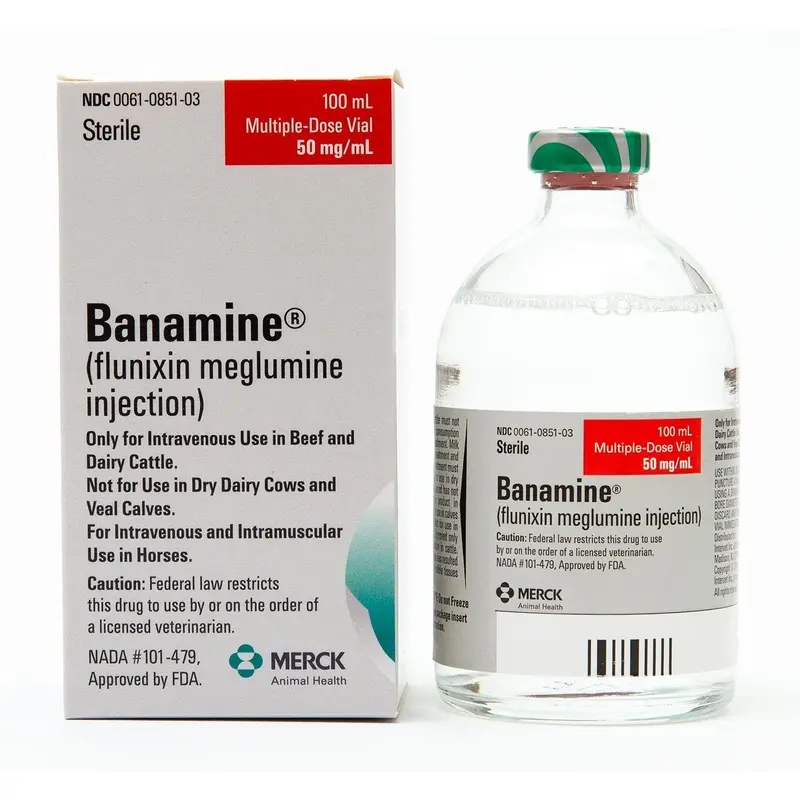 Rx Banamine (flunixin meglumine) Injection Solution, 50 mg/mL