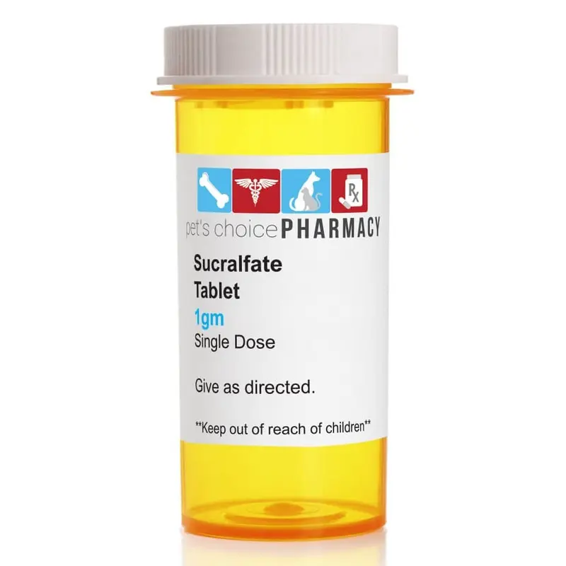 Rx Sucralfate (Generic) Tablets for Horses, Dogs, & Cats, 1 gram