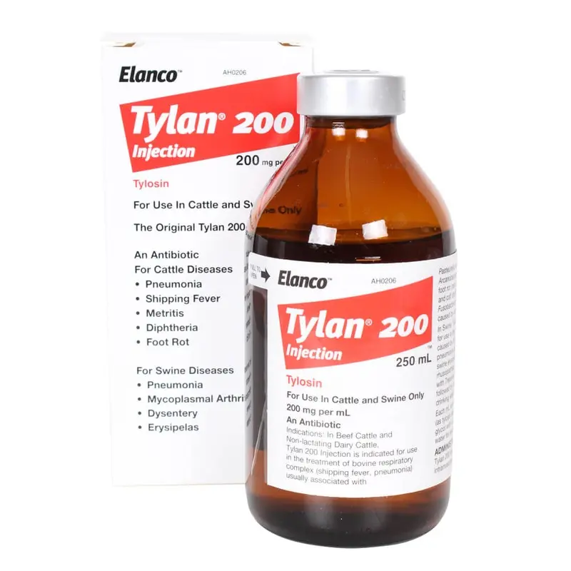Rx Tylan 200 Injection, 200 mg x 250 mL