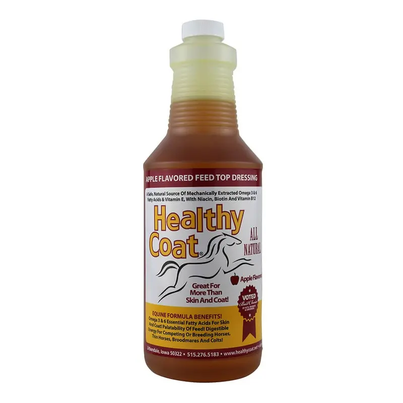Healthy Coat for Horses Apple Flavored Feed Top Dressing Supplement