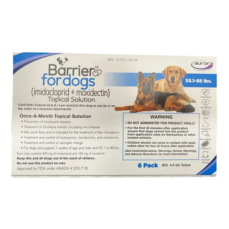 Barrier (imidacloprid + moxidectin) Once-a-month Topical Solution for Dogs