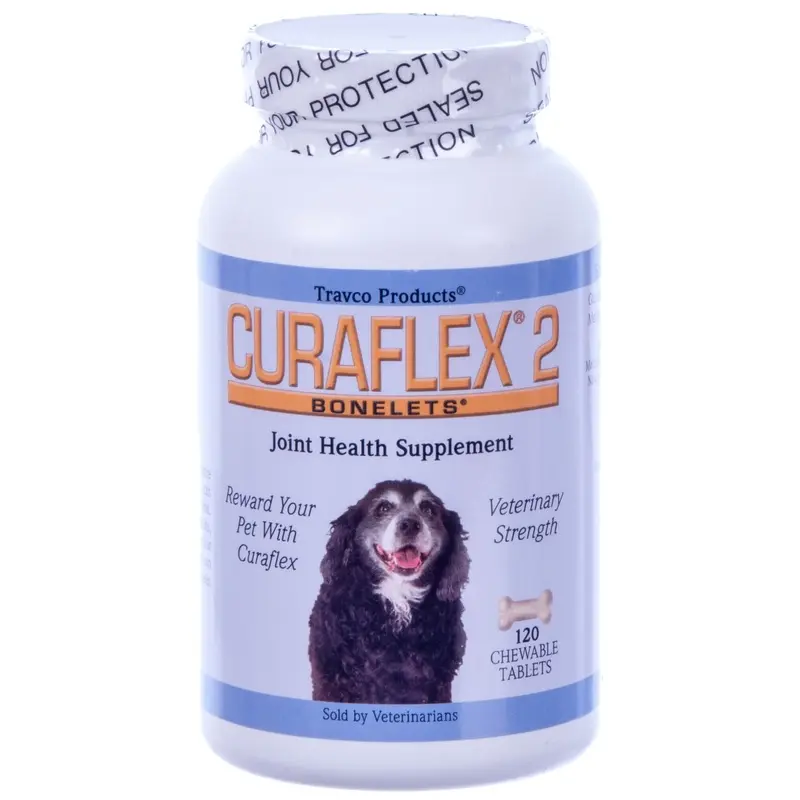 Nutramax Curaflex 2 - Joint Health Supplement for Dogs, 120 Chewable Tablets