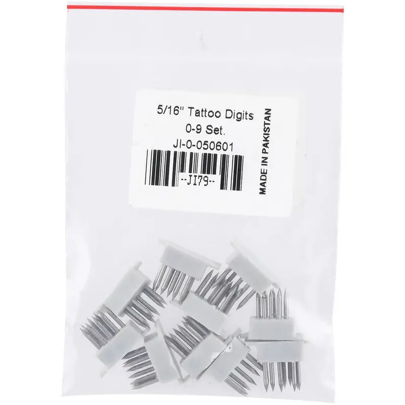 Extra Jeffers Small Animal Tattoo Letters and/or Numbers, 5/16"