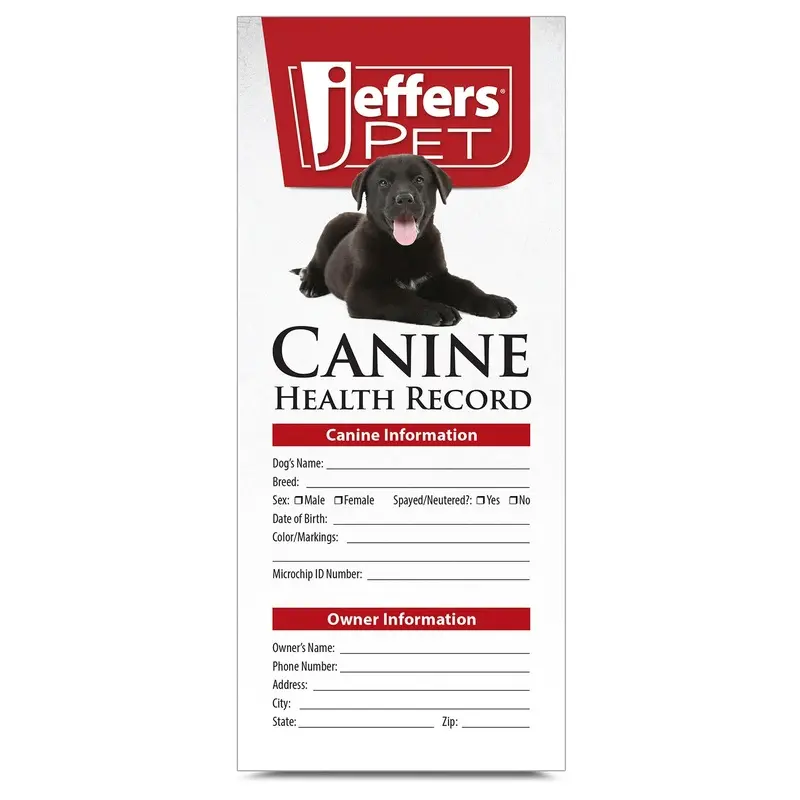 Jeffers Dog Health Record
