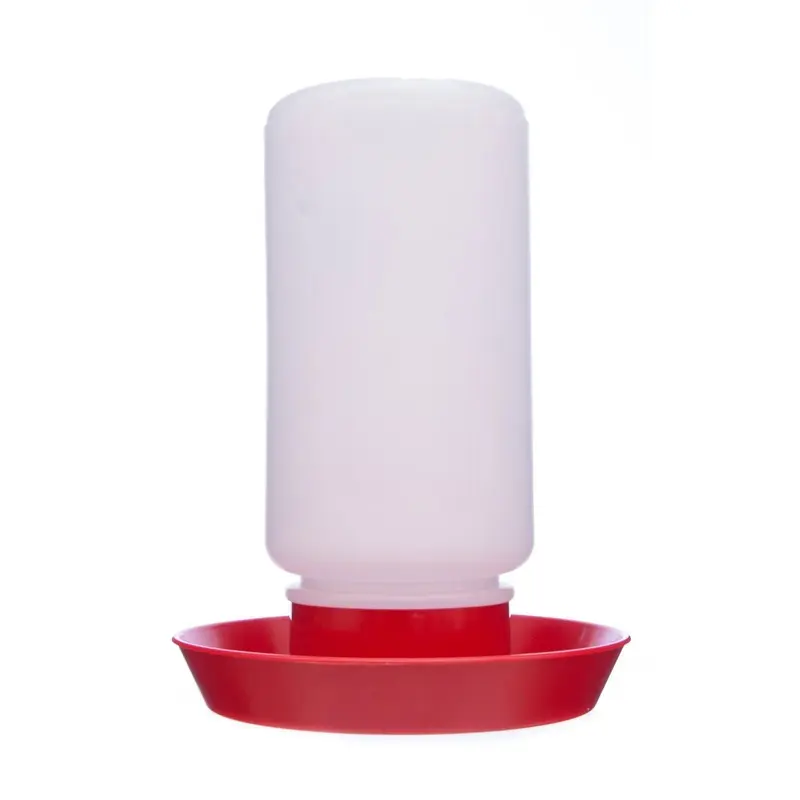 Little Giant Chicken Waterer 1 Qt Plastic Jar & Base (Sold Separately)