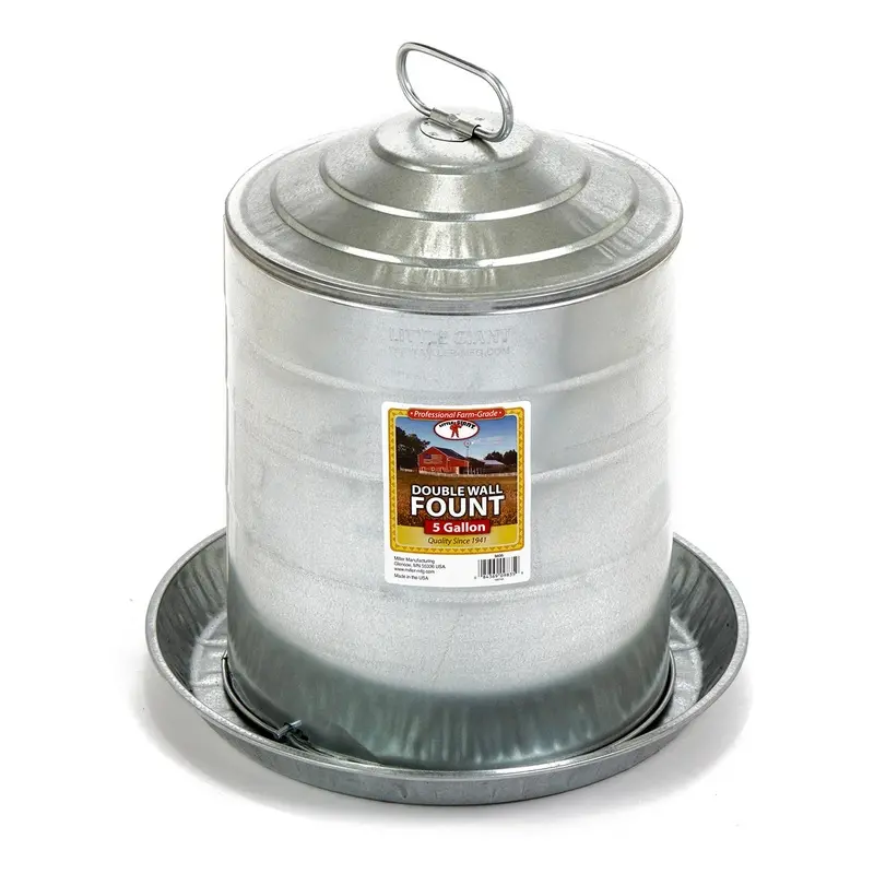 Little Giant Double Wall Fountain Poultry & Chicken Waterer