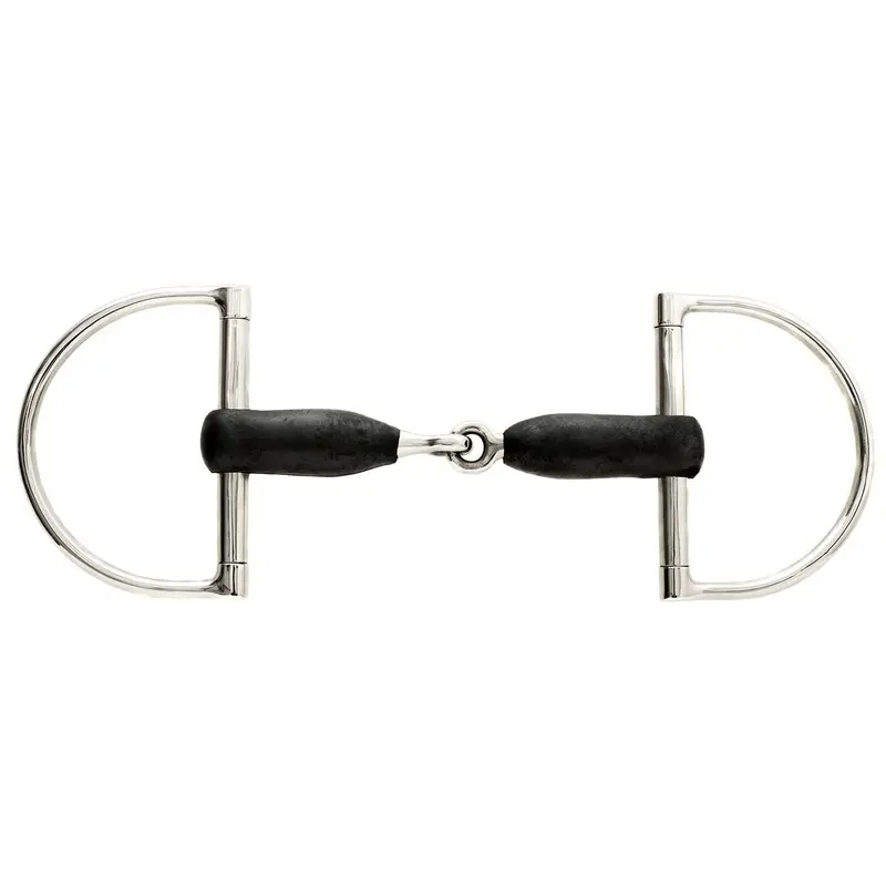 Korsteel Rubber Mouth Big Dee Ring Snaffle Bit