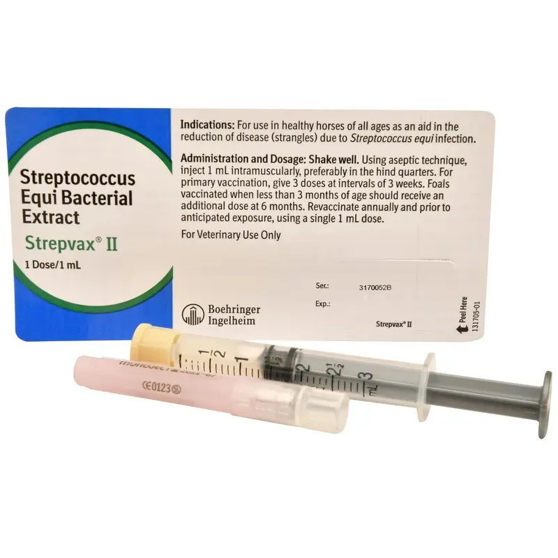 Strepvax II (with syringe/needle) Vaccine for Horses