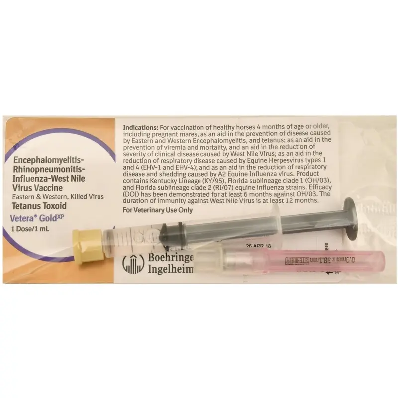 Vetera Gold XP, Single Dose Vaccine for Horses