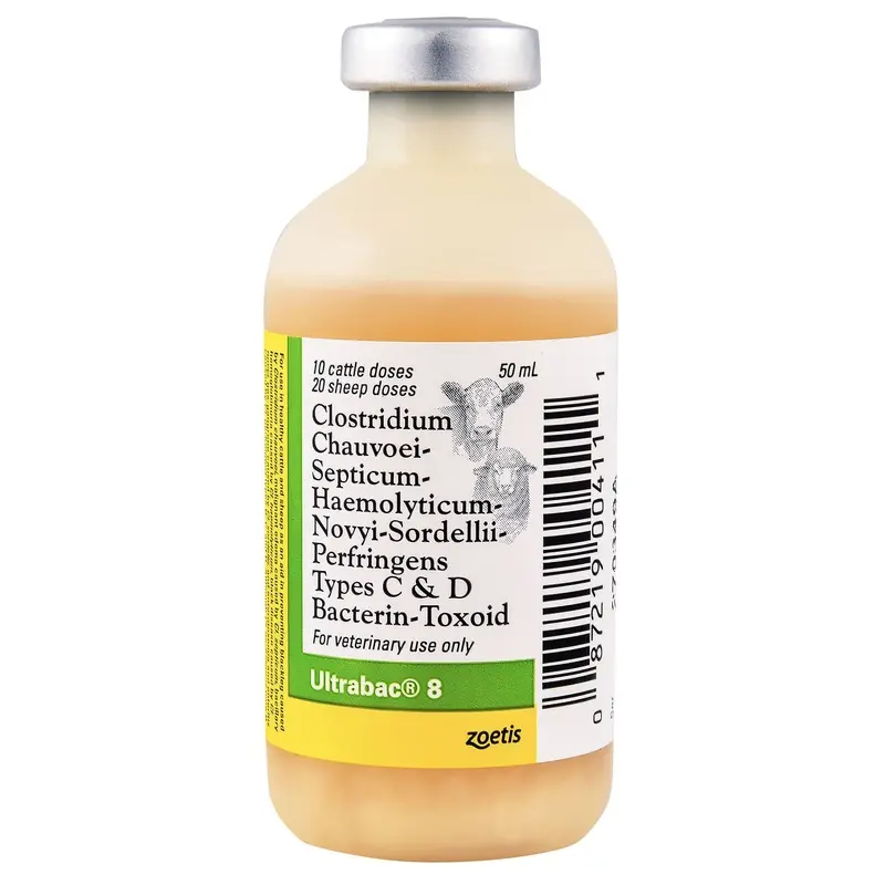 Ultrabac 8 Blackleg Vaccine for Cattle & Sheep