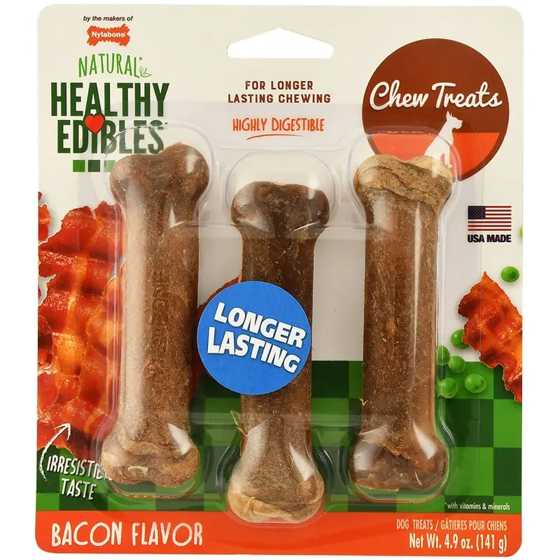 Nylabone Healthy Edibles, Regular (4.5"), 3 pack