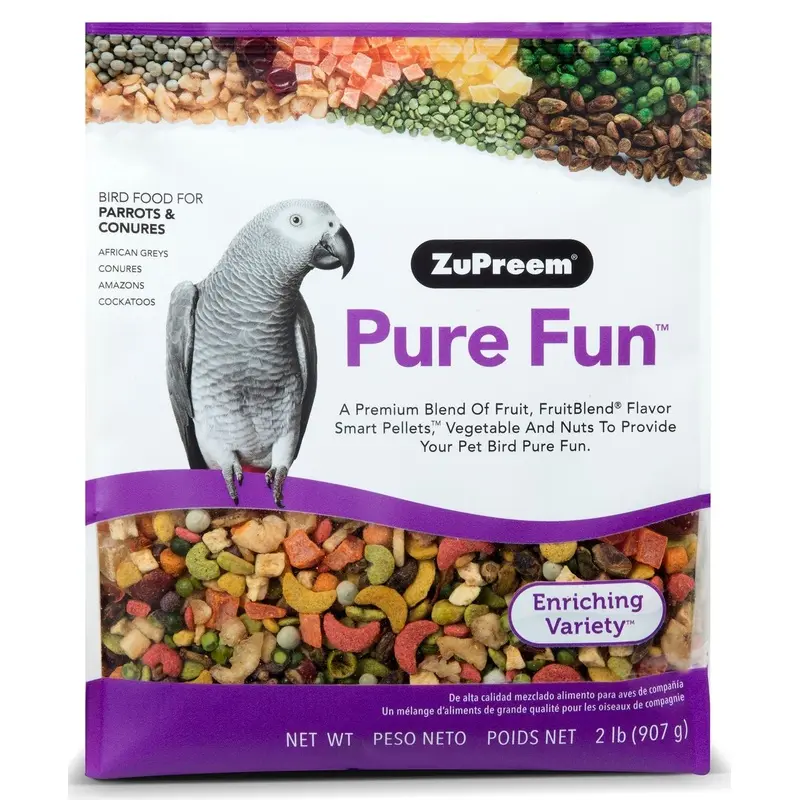 Pure Fun Bird Food for Parrots & Conures
