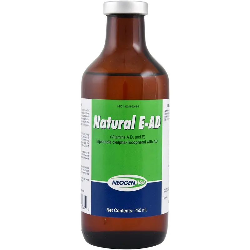 Injectable Vitamin E, A, D-300 for Beef & Dairy Cattle, 250 ml