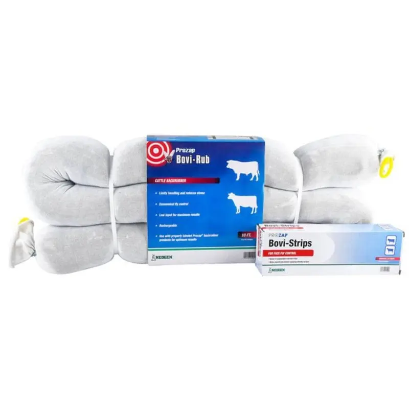 Prozap Bovi-Rub Cattle Backrubber & Bovi-Strips