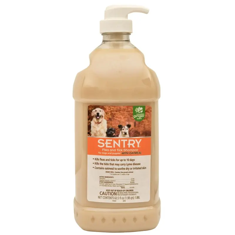 Sentry Flea & Tick Shampoo for Dogs & Puppies, 64 oz