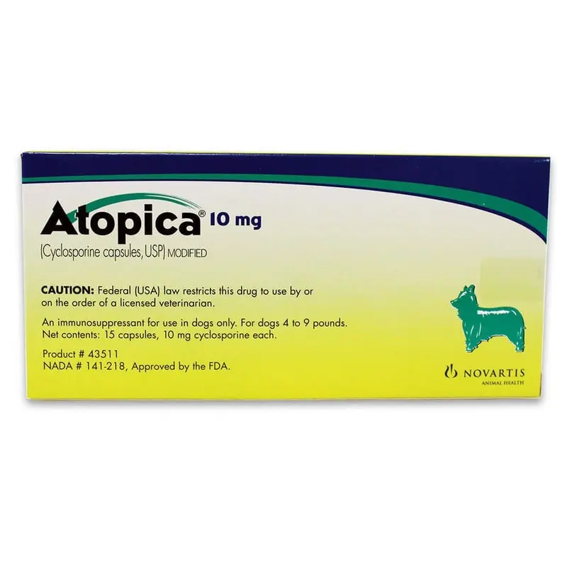 Rx Atopica (cylosporine) Capsules for Dogs