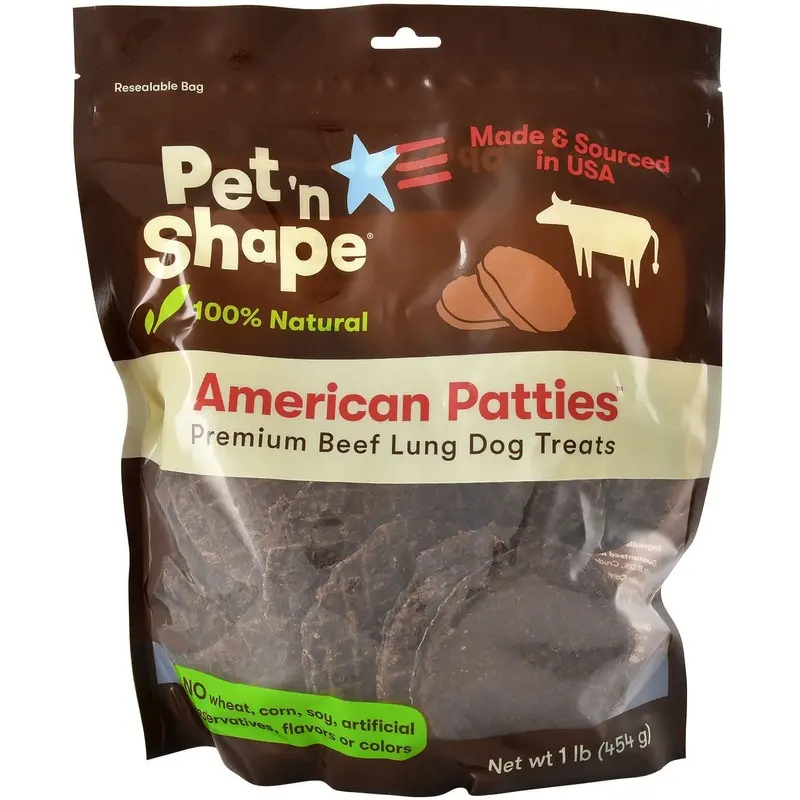 American Patties Premium Beef Lung Dog Treats