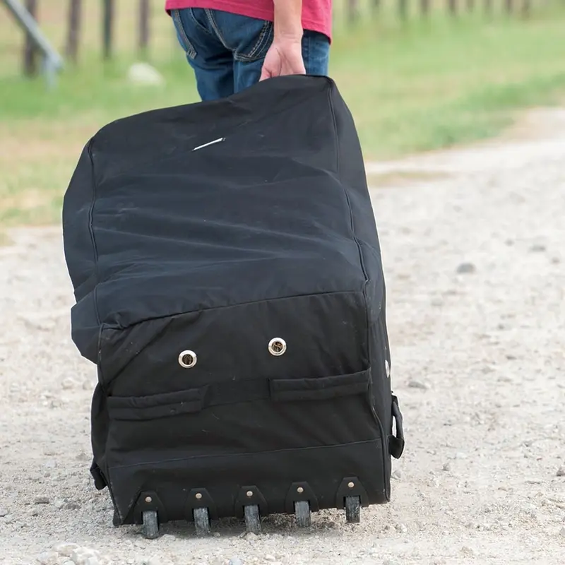 Cashel Rolling Square Bale Bag, Color: Black