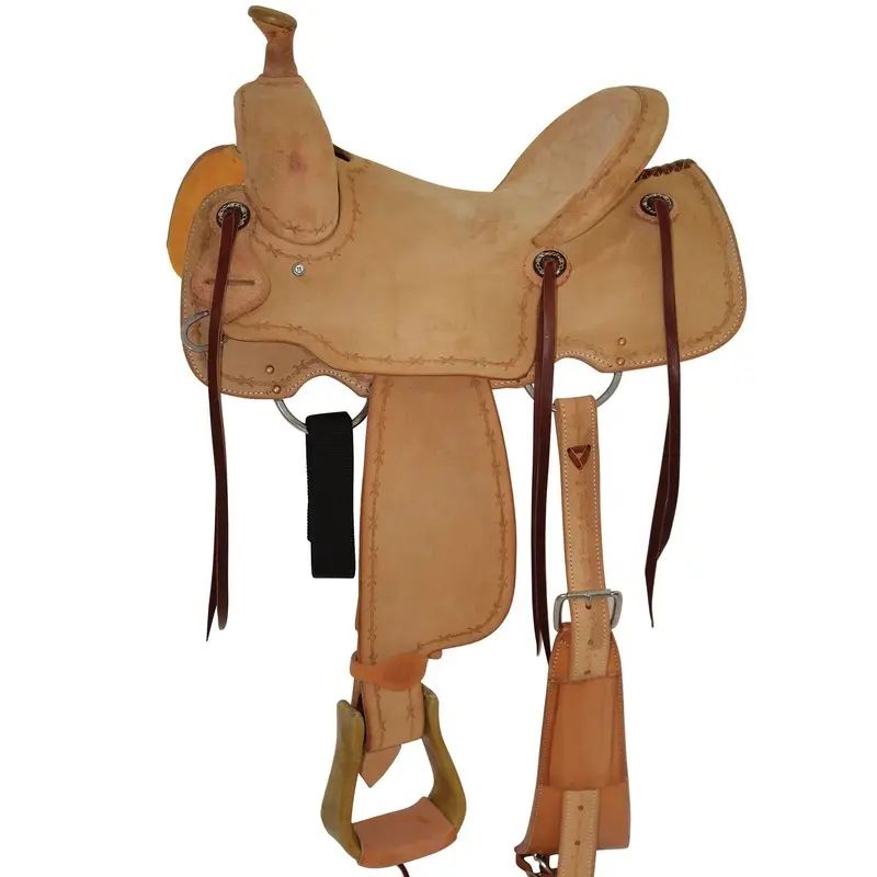 Circle Y Comal All Around Saddle, Wide, Roughout