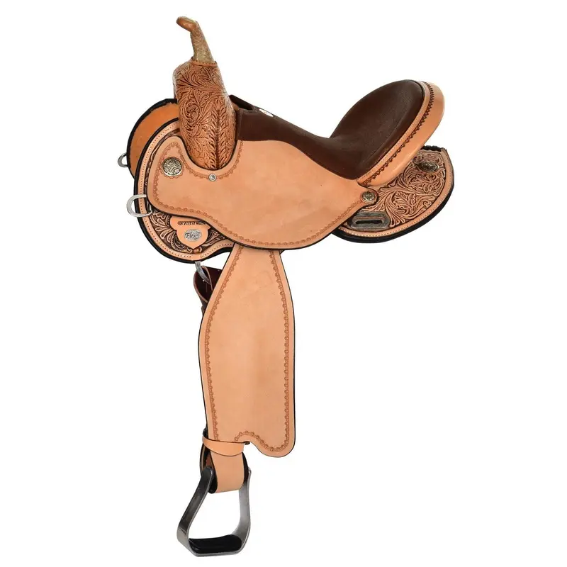 Kelly Kaminski Swift Flex2 Barrel Saddle, Wide, Antique