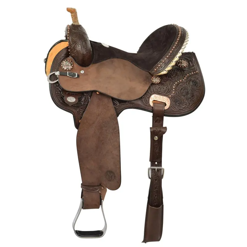 Kenda Lenseigne Black Powder Mounted Shooter Saddle, Regular, Chocolate