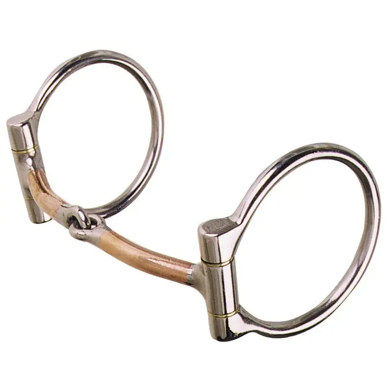 Reinsman Golden Glide Smooth Copper Offset Dee Bit