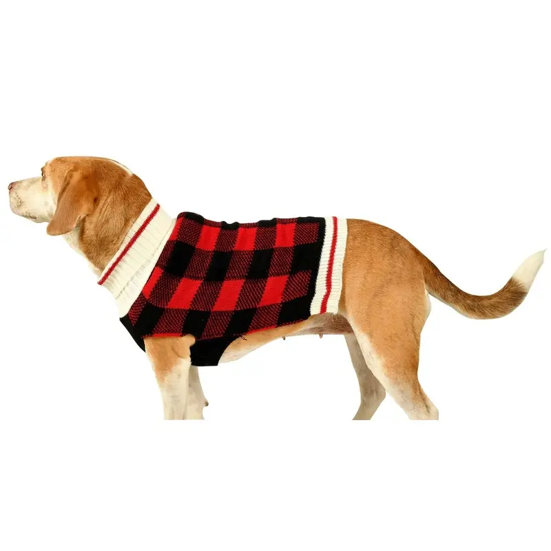Buffalo Plaid Dog Sweater