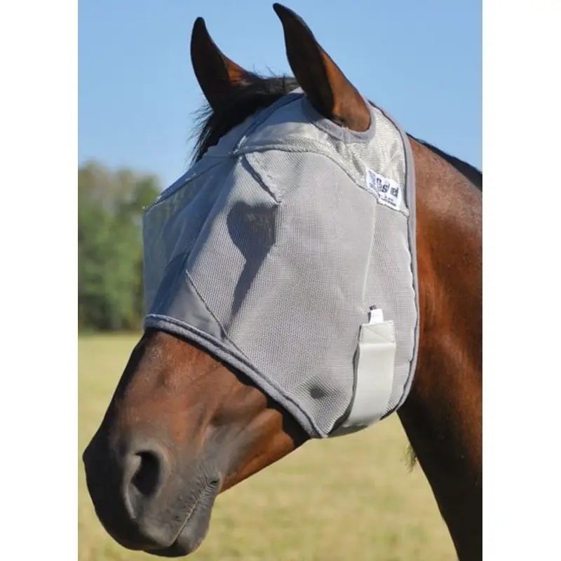 Cashel Crusader Standard Fly Mask without Ears, Gray