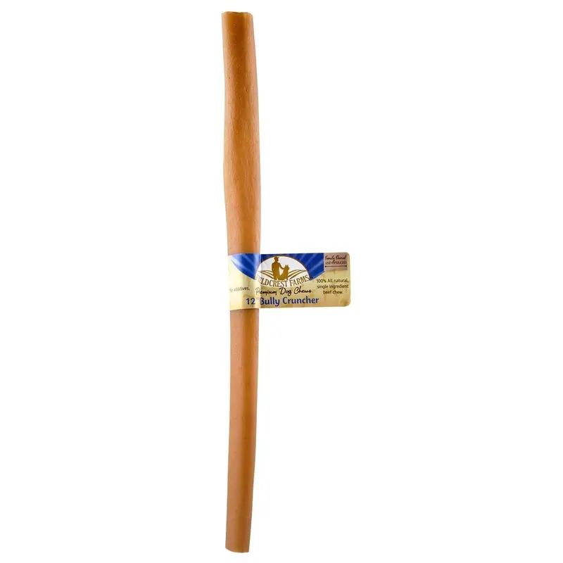 Fieldcrest Farms Bully Crunchers Bully Stick Dog Treats, 12"