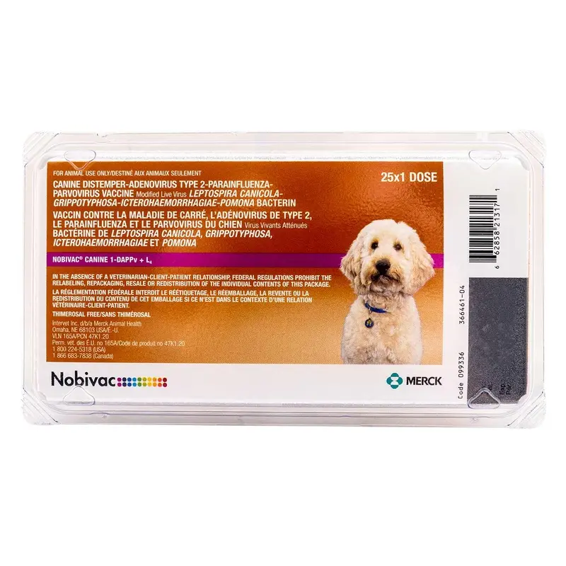 Nobivac Canine 1-DAPPv+L4 (9-way shot) Dog Vaccine