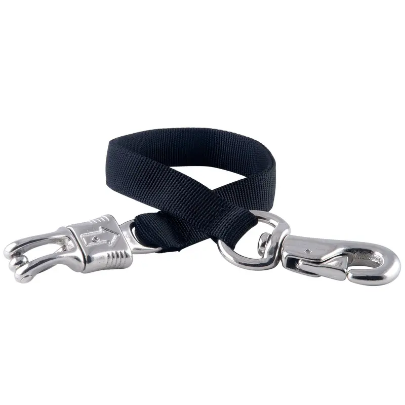 Jeffers Nylon Trailer Tie with Bull Snap & Panic Snap, 2'