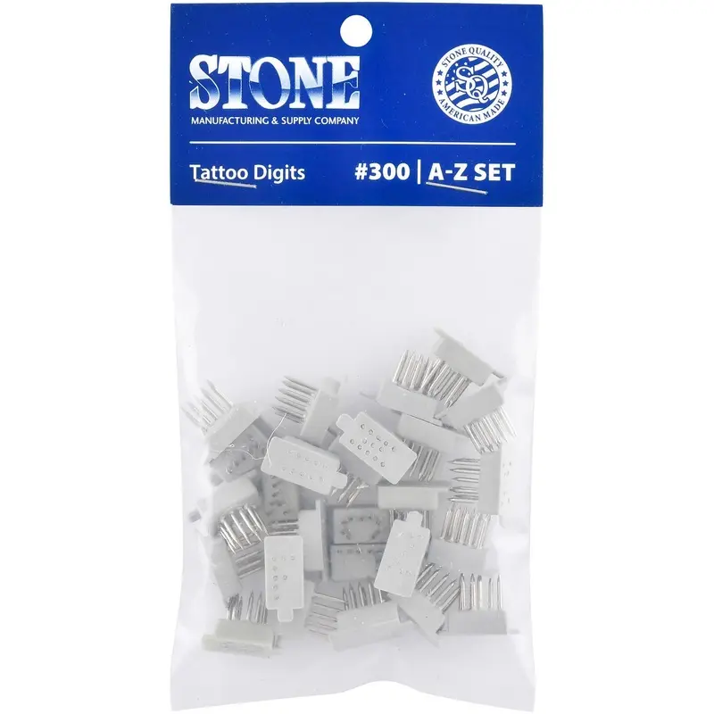 Stone #300 Tattoo Letters, A-Z Set