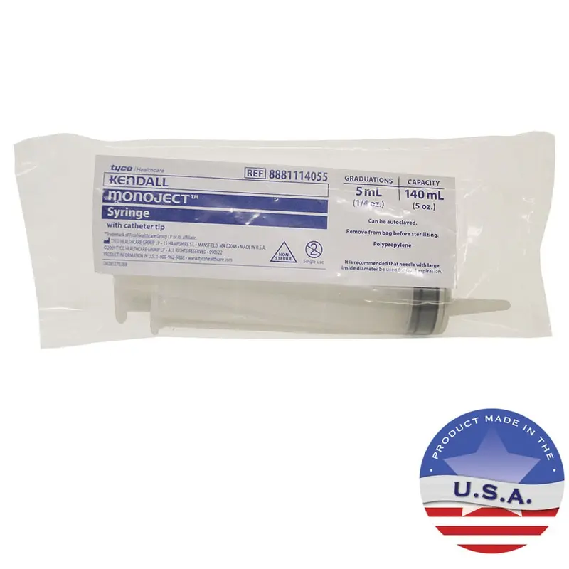 Rx Monoject Syringe with 140 cc Catheter Tip
