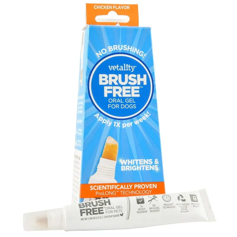 Vetality Brush Free Oral Gel for Dogs, 25g