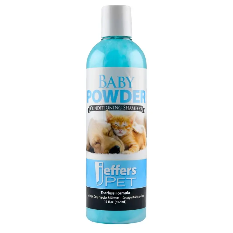 Jeffers Baby Powder Tearless Conditioning Pet Shampoo