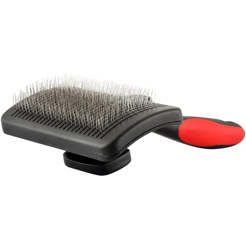 Jeffers Self-Cleaning Slicker Pet Grooming Brush