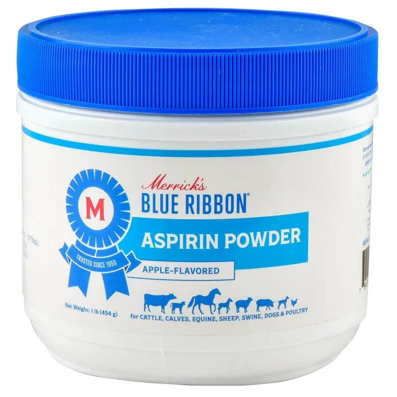 Merrick's Blue Ribbon Aspirin Powder, Apple Flavor, 1 lb