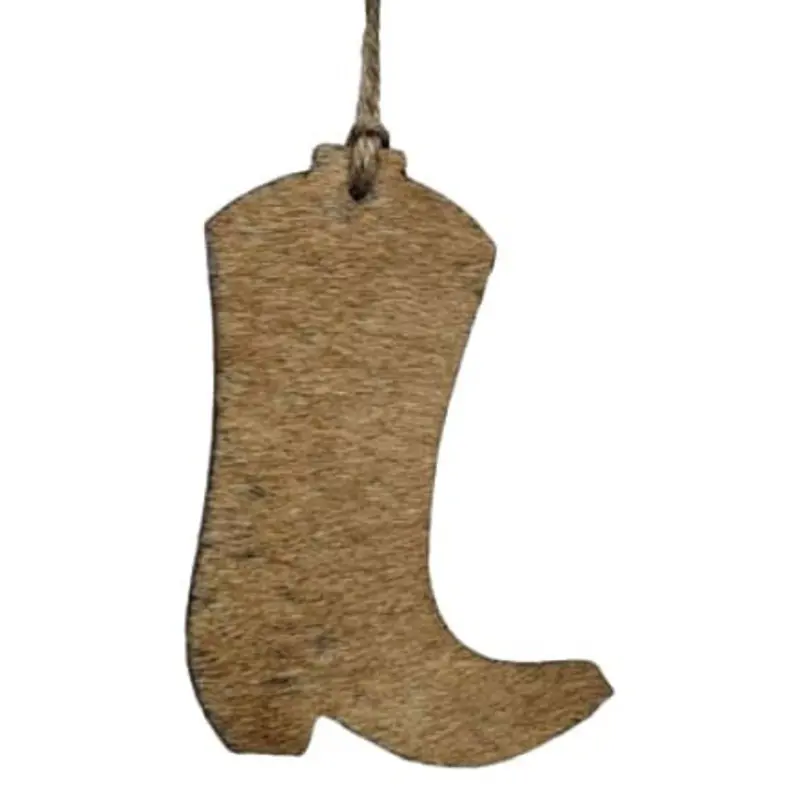 Cowhide Leather Christmas Ornament