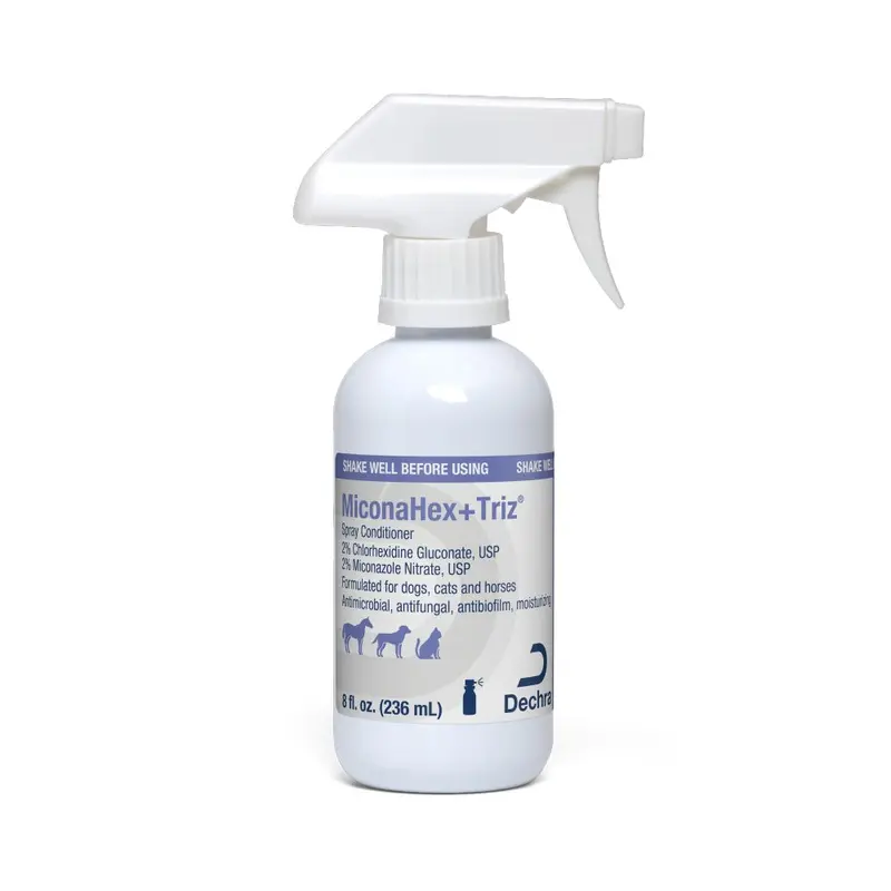 MiconaHex+Triz Antimicrobial Spray Conditioner for Dogs, Cats, and Horses, 8 oz