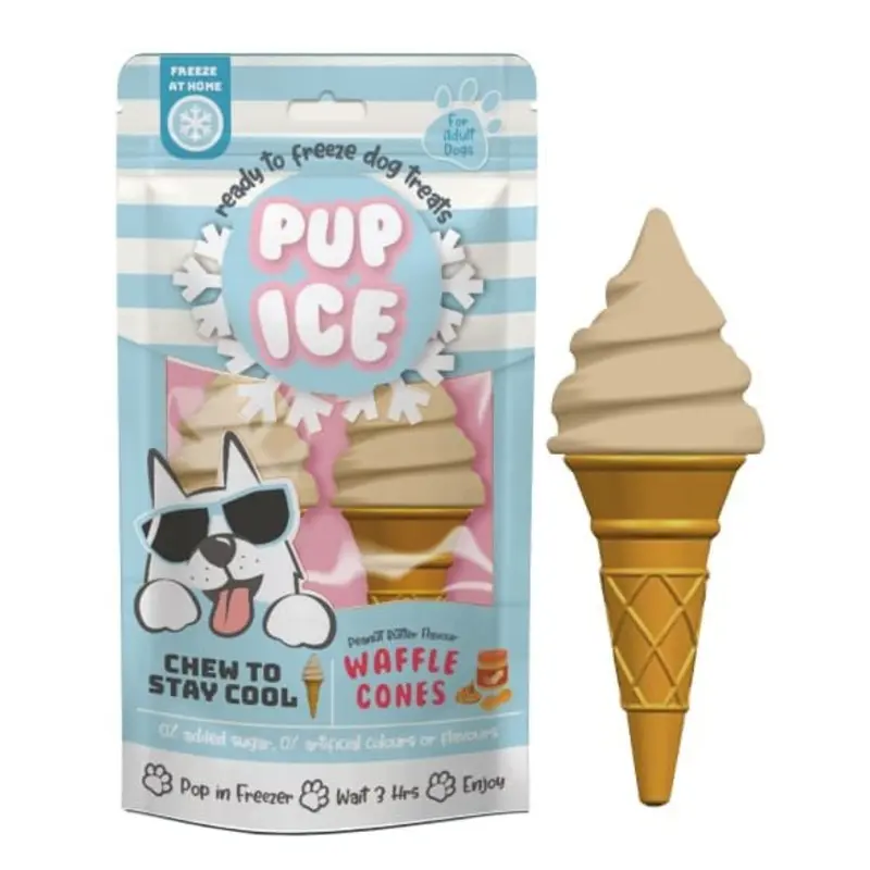 Pup Ice Waffle Cone, 2pk