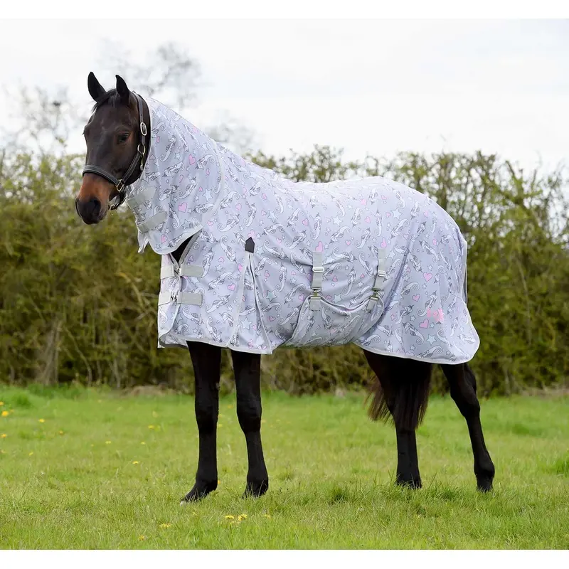Saxon Combo Neck Horse Fly Sheet with Belly Wrap