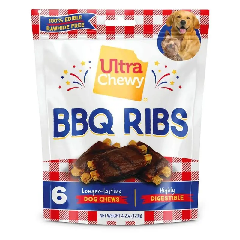 Ultra Chewy BBQ Ribs 6ct