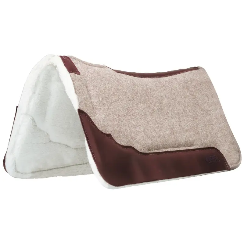 Synergy Contoured EVA Sport Foam Wool Saddle Pad, Merino Wool