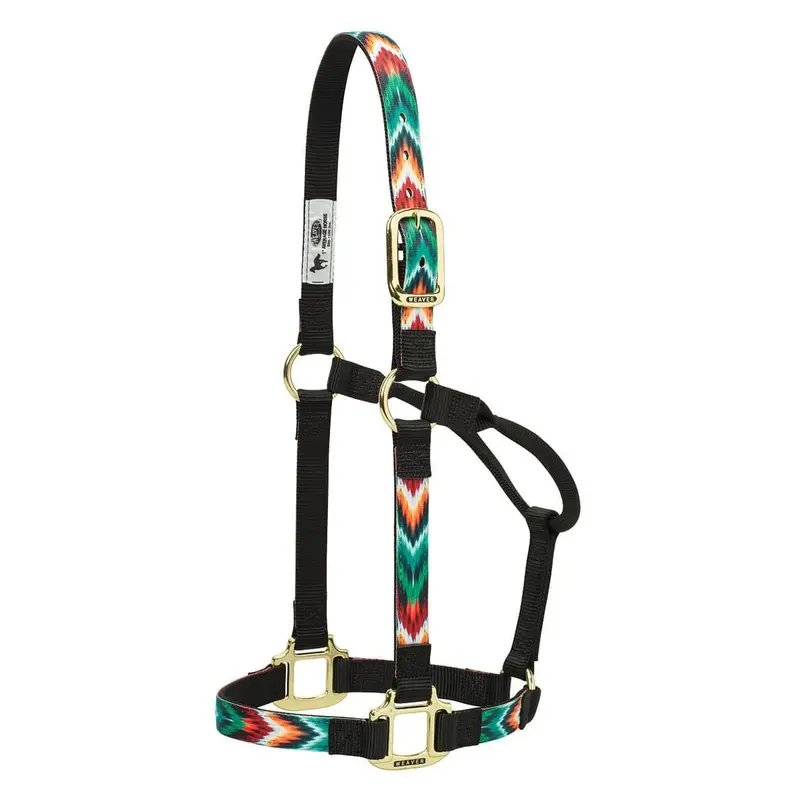 Weaver Nylon Chevron Halter, Black/Multi