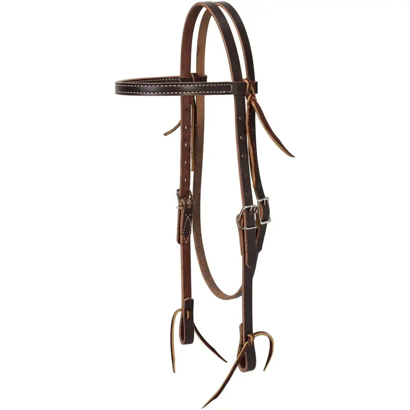 Weaver Turquoise Cross Skirting Leather Browband Horse Headstall
