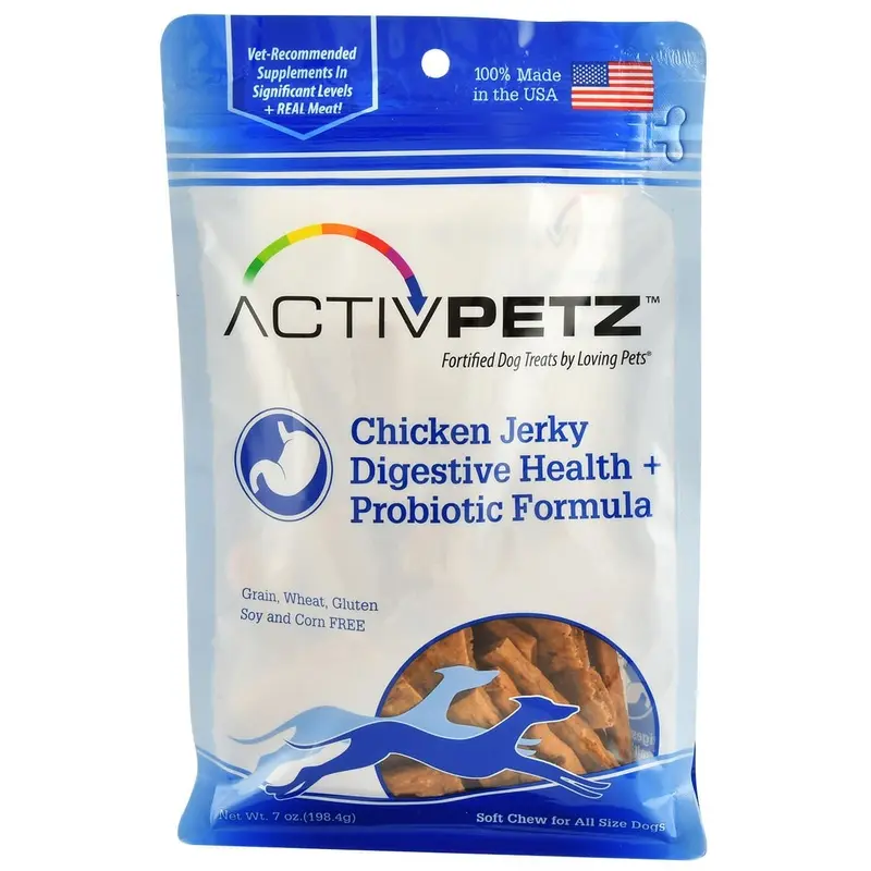 ActivPetz Digestive Health + Probiotic Jerky Treats