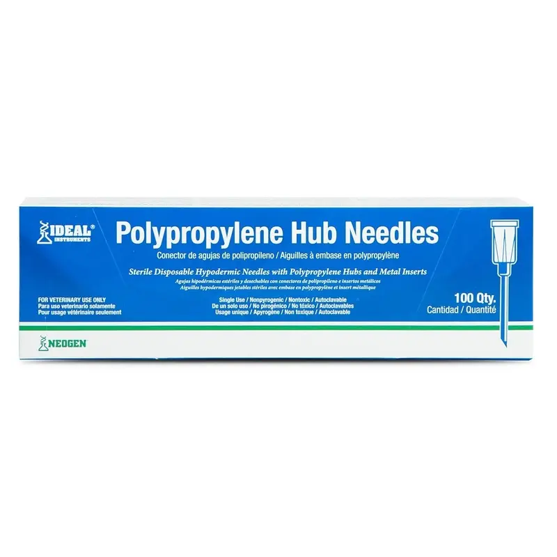 Ideal Poly Hub Needles, Box of 100