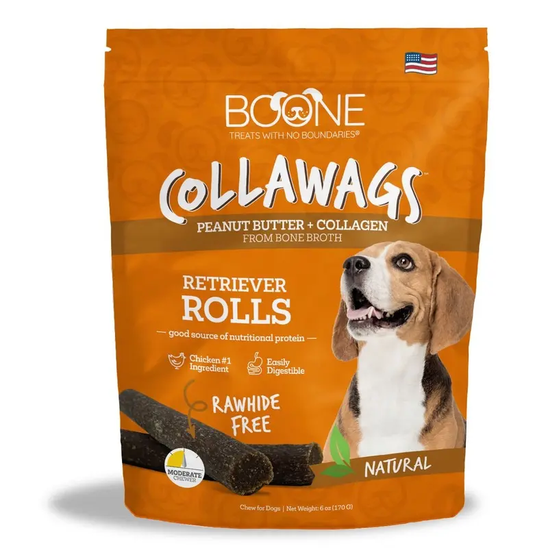 Collawags Retriever Rolls, Peanut Butter Flavor