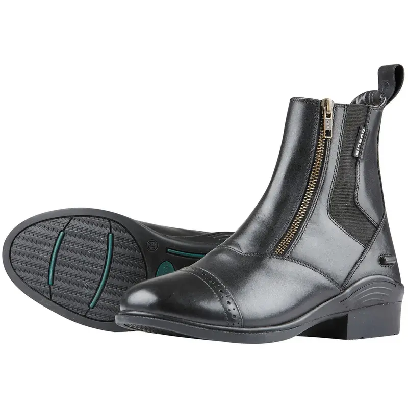 Dublin Evolution Double Zip Front Paddock Boots, Black